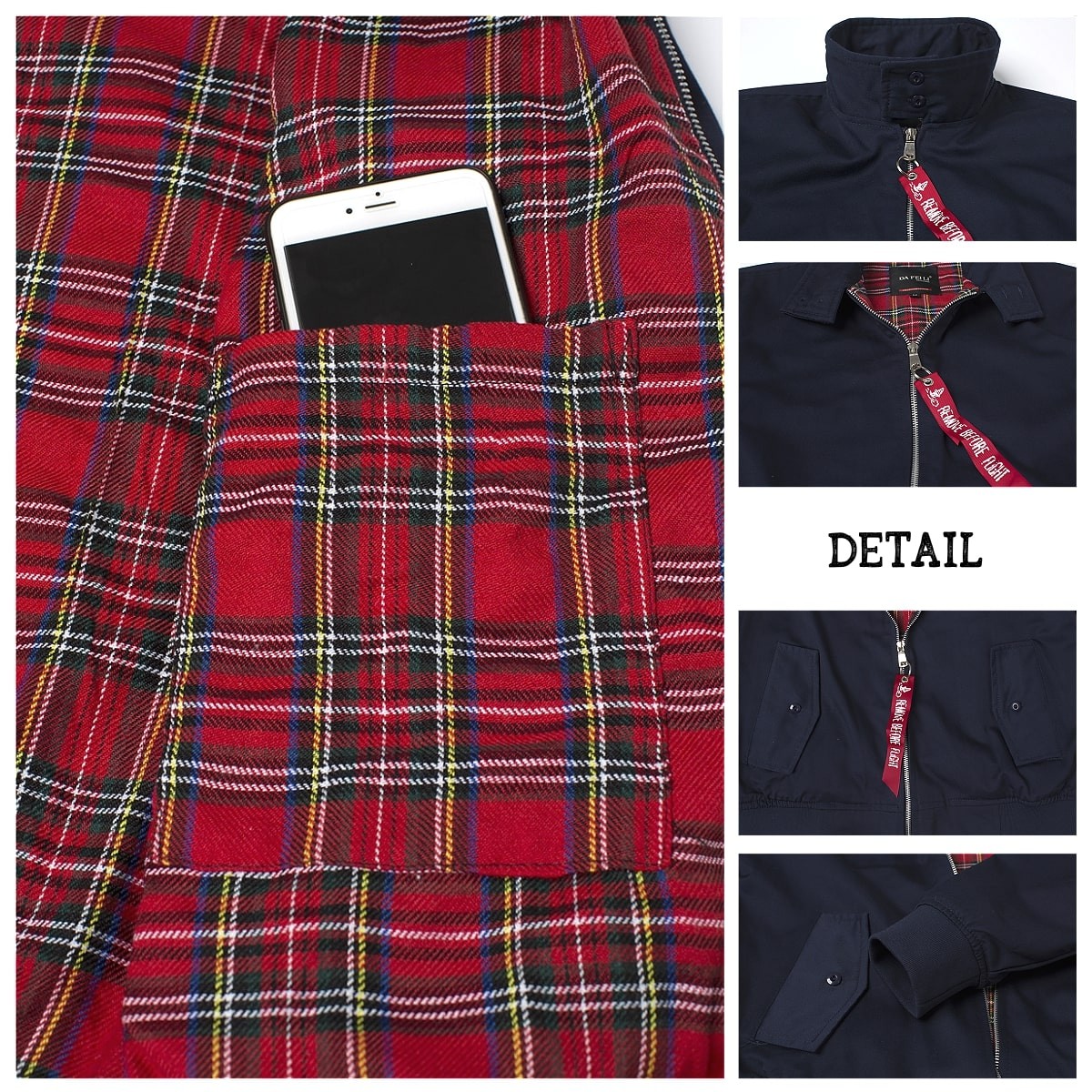 送料無料!】全2色 6サイズ メンズビンテージタータンチェックライナー