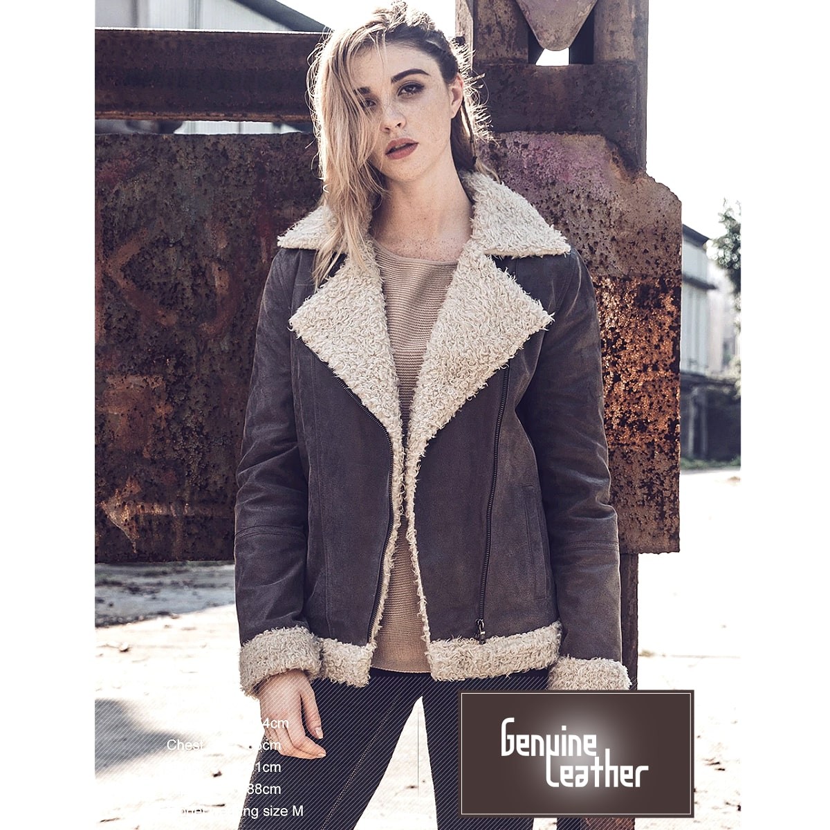 送料無料!】全7サイズ レディース フェイクファームートンピッグスキン