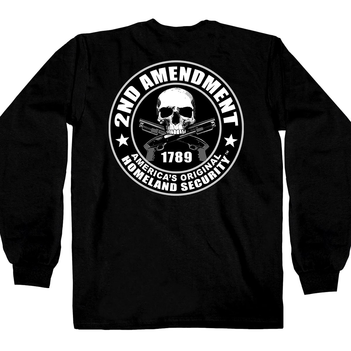 米国直輸入! ホットレザー セカンドアメンドメント ロングスリーブ T