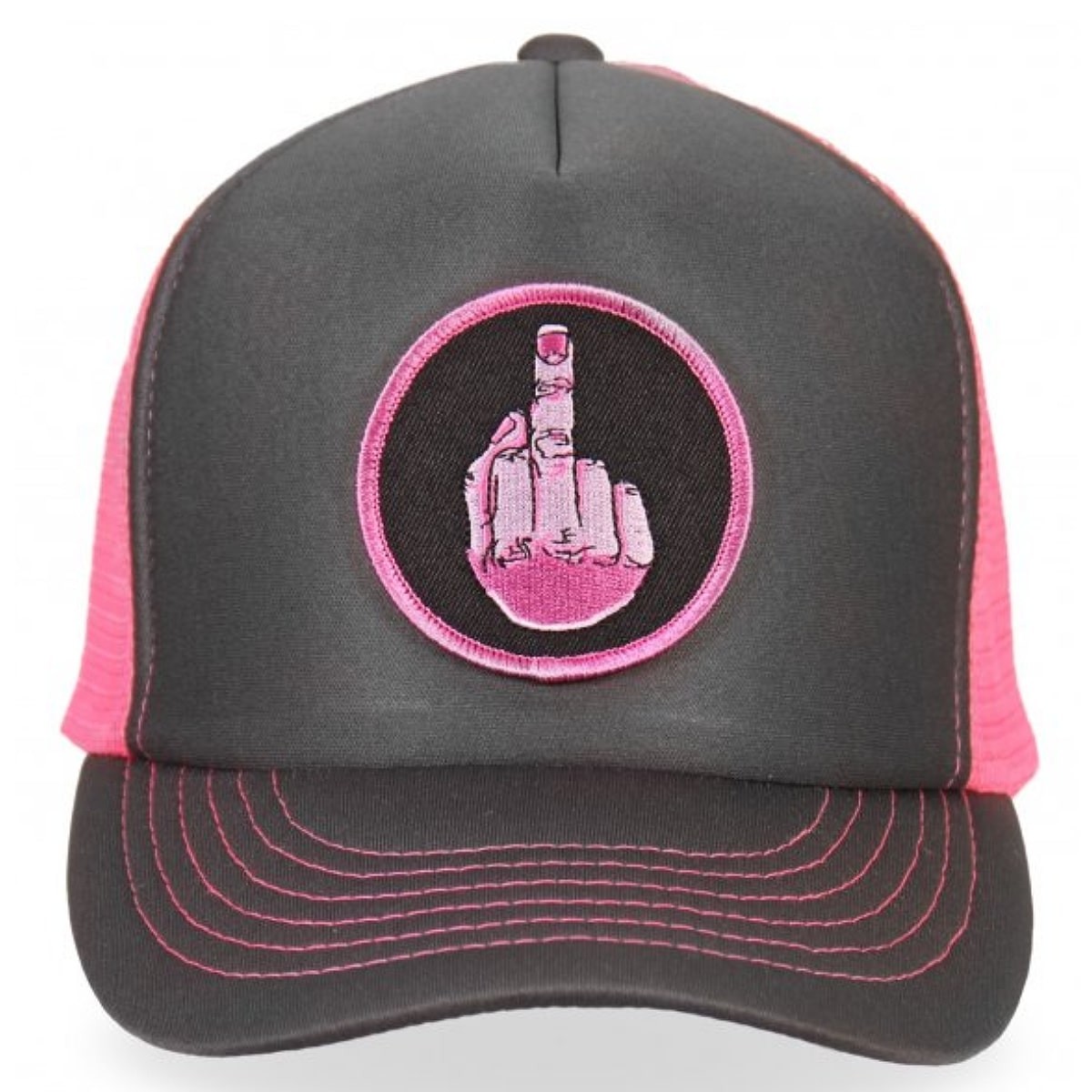 HOTLEATHERS ホットレザー ミドルフィンガー ピンク トラッカーハット