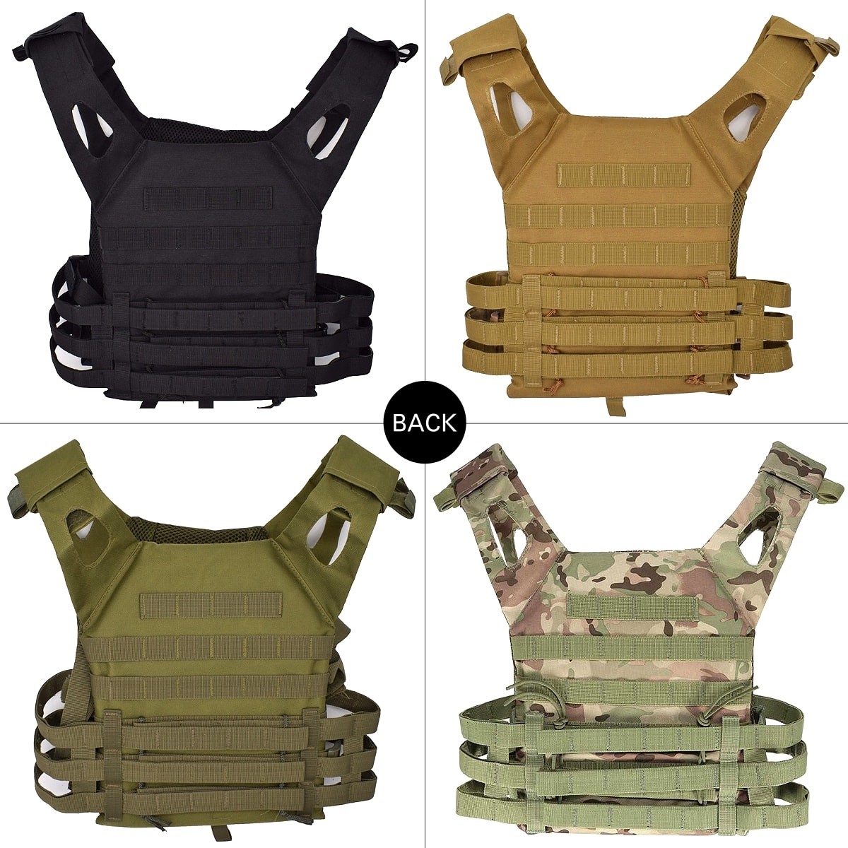 タクティカルベスト タンカラー フリーサイズ 防弾チョッキ 送料無料!】全4色 フリーサイズ メンズコンバット600Dモール