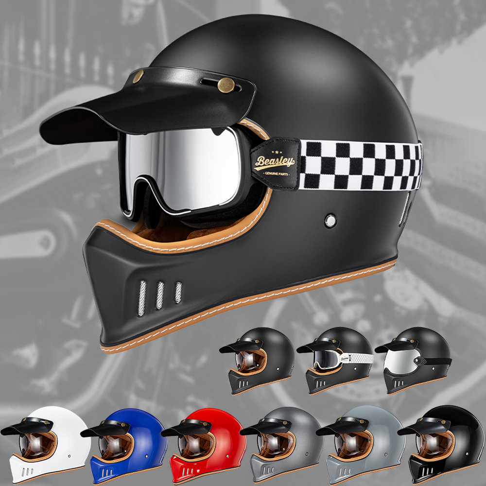 オフロードヘルメット レーシング かっこいい アメリカBiltwillスタイル フルフェイスヘルメット ガラス繊維素材 軽量 DOT認証 バイク用  男女兼用 XS-XXL :yy023:HarmonyヤフーShop 通販 