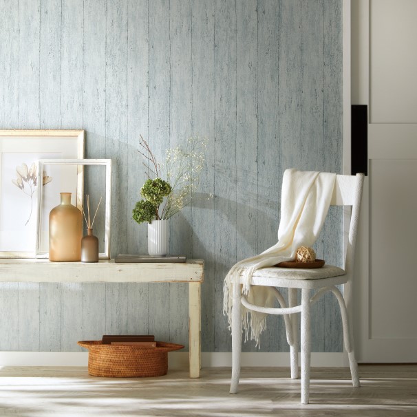 サンゲツ FE76607 生のり付き壁紙 30m 木目調 ブルー FINE ファイン 2023-2026