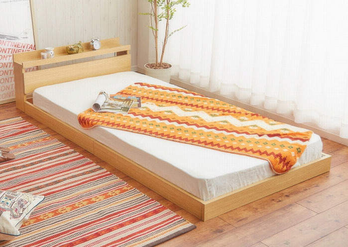 シングル フロアベッド フレームのみ たご使用で！日本製 ベッド