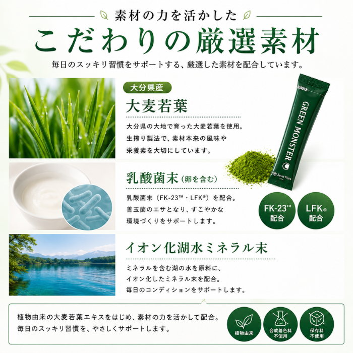 GREEN MONSTER グリーンモンスター リセットフローラ 3g×30包 青汁