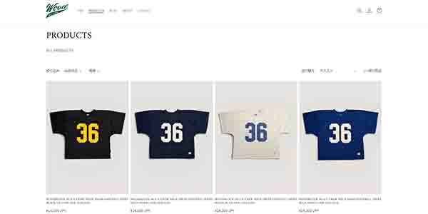 WOODBLOCK ウッドブロック 36 SS CREW NECK MESH FOOTBALL SHIRT