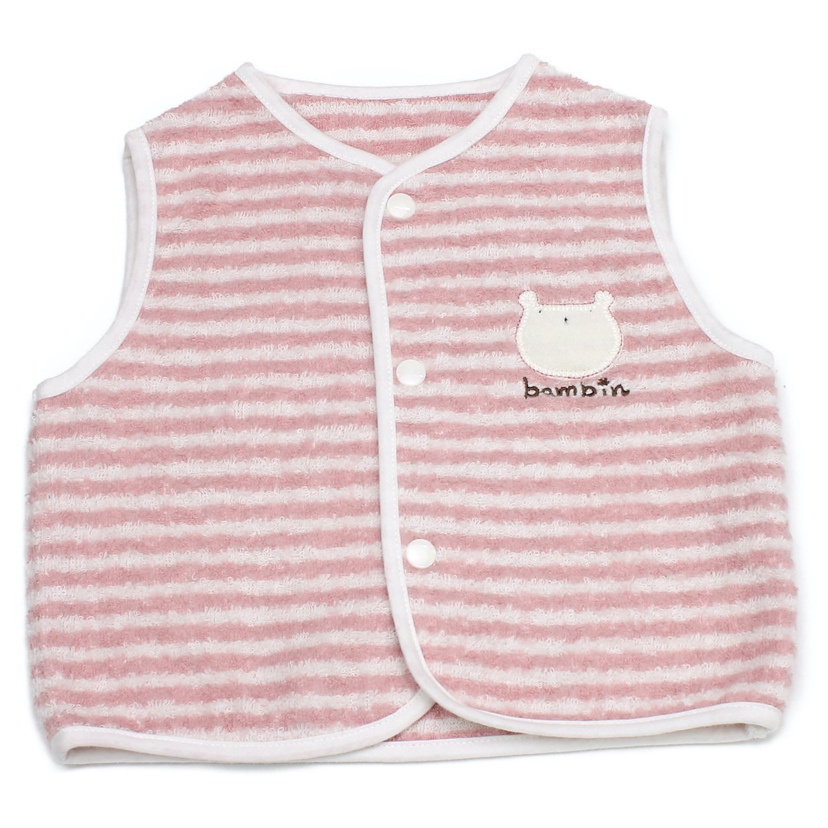 バンビ ベビーベスト 今治タオル 今治 ベビー服 部屋着 赤ちゃん アニマル 動物 小物 可愛い 男の子 女の子 タオルのハートウエルyahoo 店 通販 Yahoo ショッピング