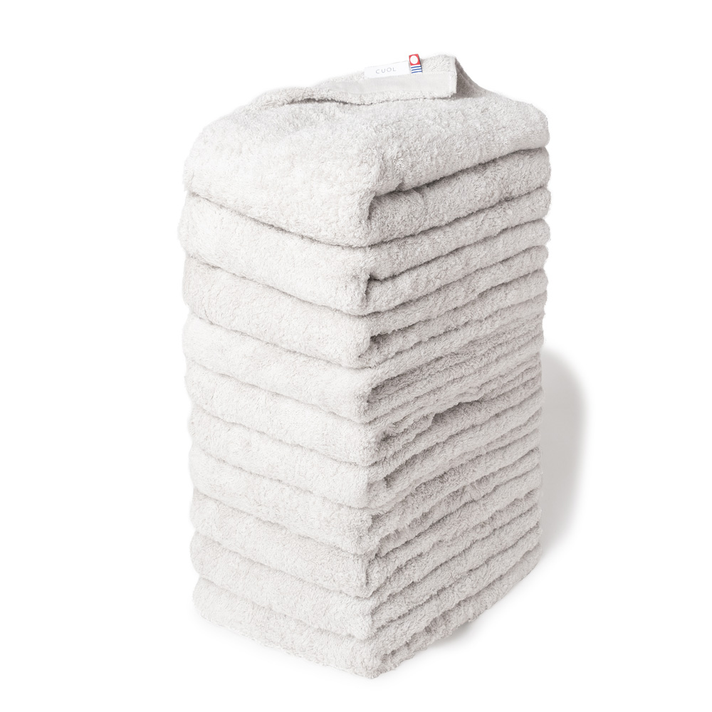 CUOL タオルではじめるスキンケア バスタオル まとめ買い 10枚セット ホワイト 今治タオル スキンケア 肌に優しい ギフト プレゼント｜hartwell-towel｜06