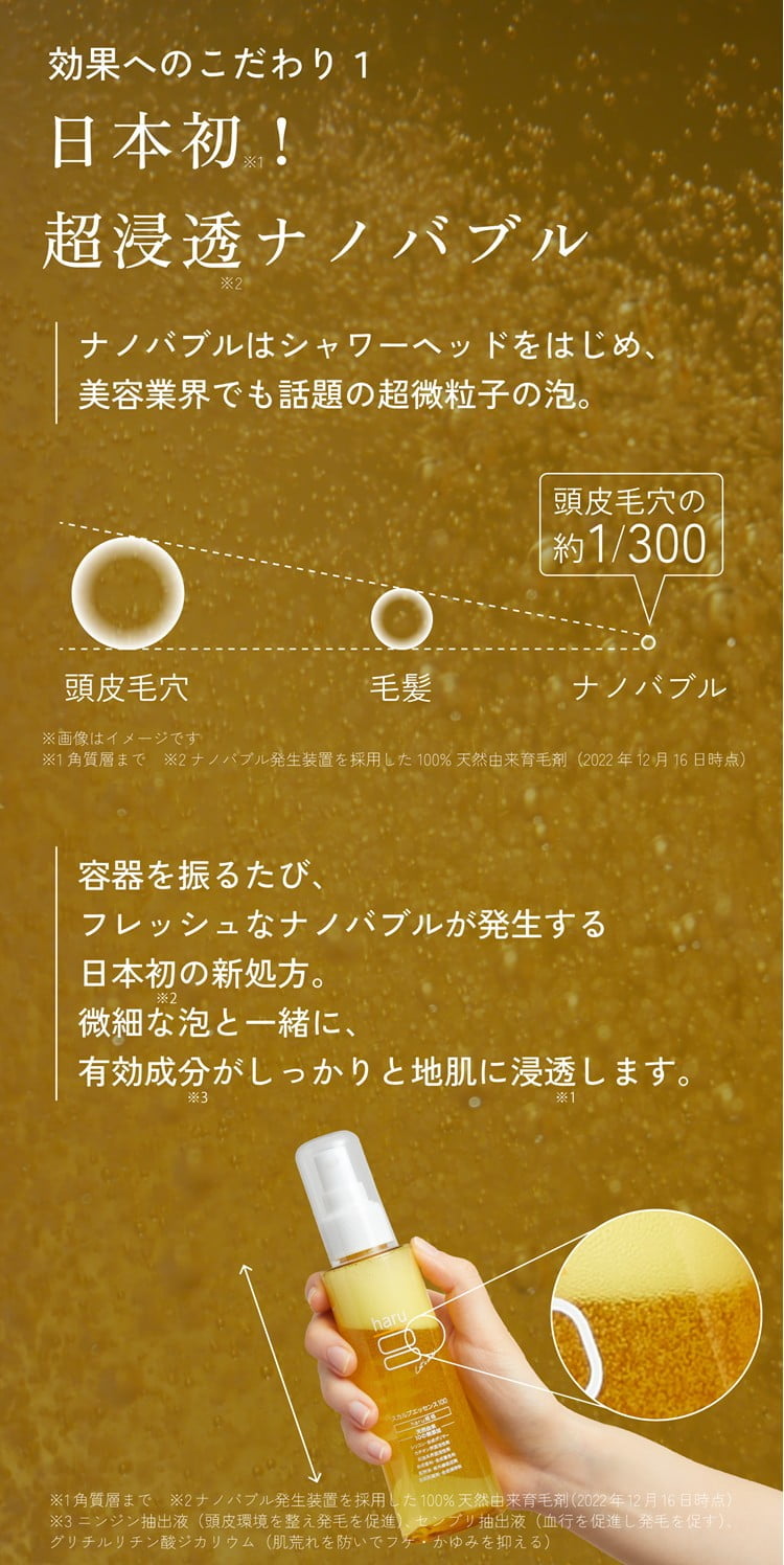 haru（ハル） 【一時完売の人気商品】haru 育毛剤 スカルプエッセンス