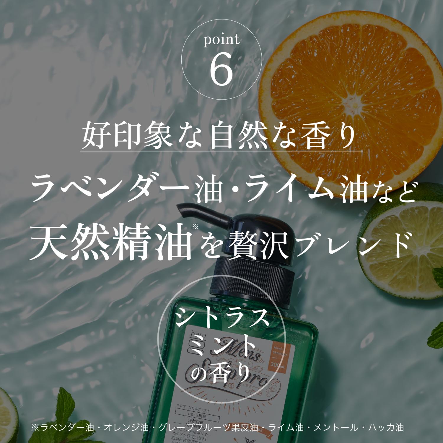 haru（ハル） シャンプー 100％天然由来 男性用 メンズ メンズスカルプ