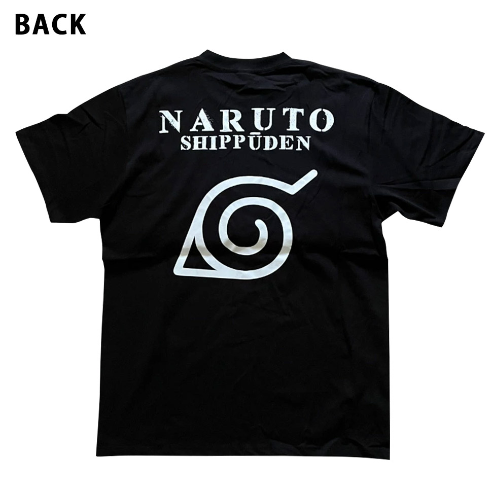 NARUTO ナルト 君麻呂 Tシャツ ブラック アニメTシャツ NARUTOナルト 君麻呂 我愛羅 ロックリー イタチ 新品】黒Tシャツ