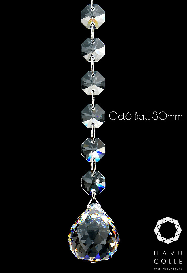 サンキャッチャー Oct6 ball 30mm | クリスタル ガラス 北欧 雑貨