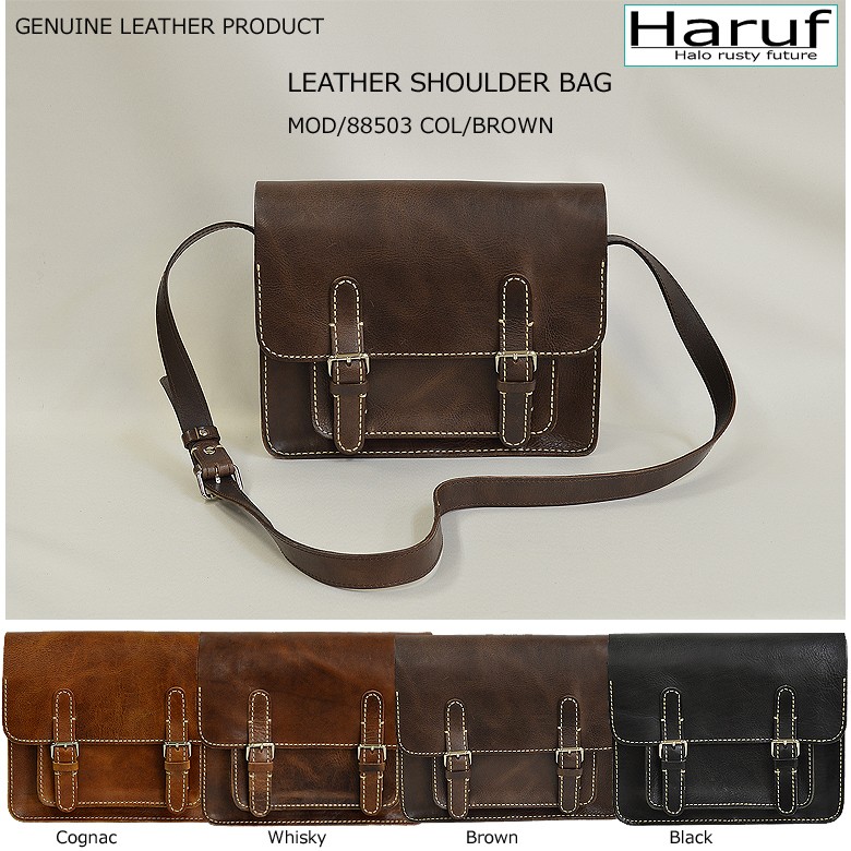 Haruf ショルダーバッグ レザーバッグ レディース 本革 斜めがけ