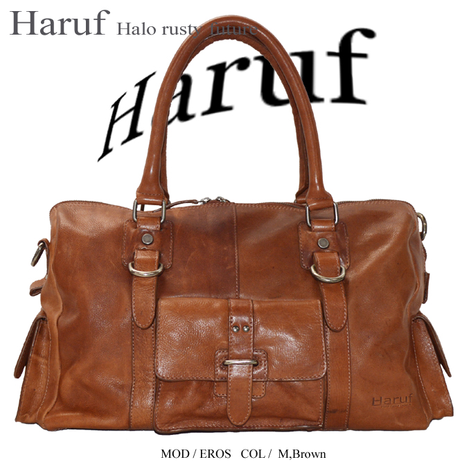 Haruf ボストンバッグ メンズ レザーバッグ 本革 品-