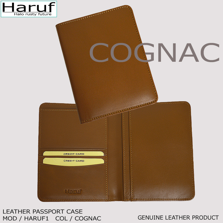 Haruf（ハルフ） パスポートケース 革 本革 パスポートカバー レザー