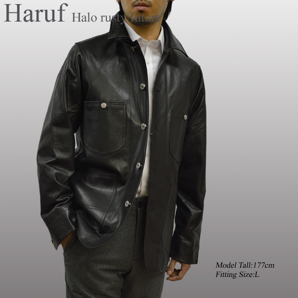 Haruf（ハルフ） レザージャケット 革ジャン レザーコート メンズ 本革