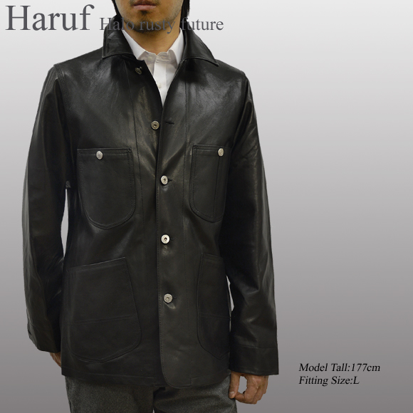Haruf（ハルフ） レザージャケット 革ジャン レザーコート メンズ 本革