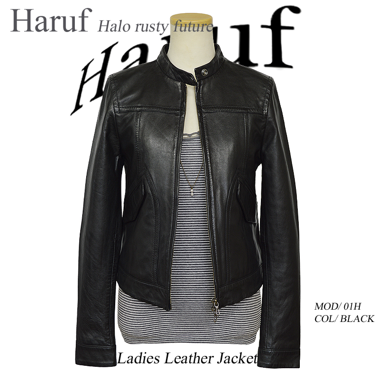 Haruf レザージャケット レディース 本革 シングルライダース Haruf レザージャケット レディース 本革 シングルライダース