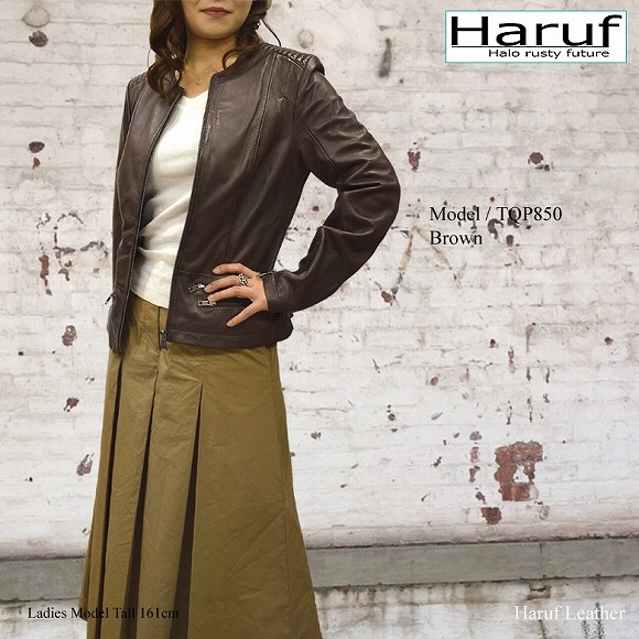 希少色】 RHENIUM ダブルライダース 44 本革 バッファロー 緑色