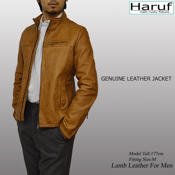 ハルフ Haruf レザージャケット ライダースジャケット 革ジャン
