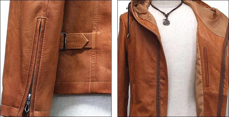 Haruf（ハルフ） レザージャケット メンズ 本革 革ジャン ライダース