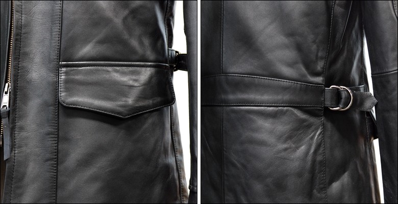 Haruf（ハルフ） レザーコート レザージャケット メンズ 本革 革ジャン