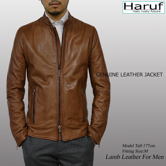 Haruf（ハルフ） 革ジャン レザージャケット ライダースジャケット