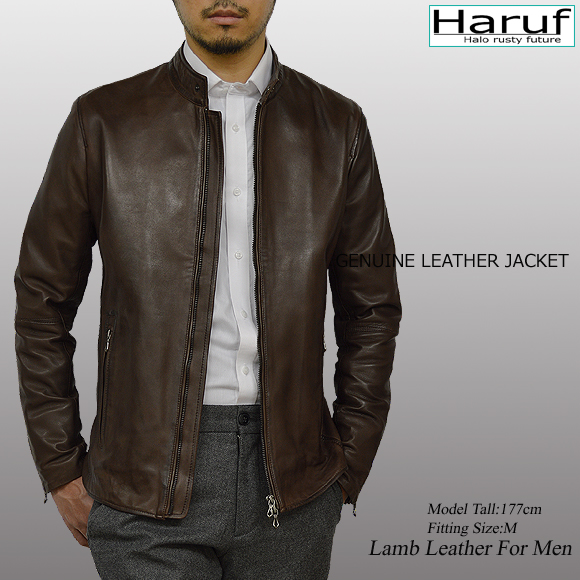 Haruf（ハルフ） 革ジャン レザージャケット ライダースジャケット