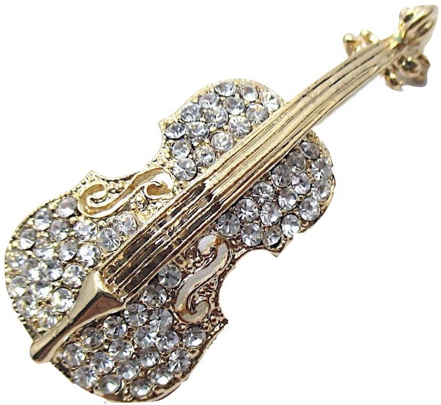 ピンブローチ　ヴァイオリン　楽器　バイオリン  ラペルピン　音楽会　発表会　結婚式　おしゃれ　ゴールド　 シルバーアクセサリー｜haruharu4545｜02
