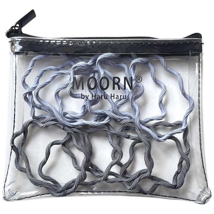 MOORN（モーン） ヘアゴム 14本セット ヘアゴムセット ウェーブ 髪ゴム