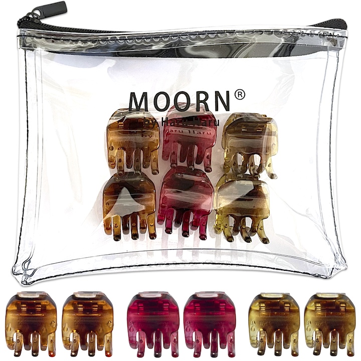 MOORN（モーン） ヘアクリップ 6個セット セット バンスクリップ