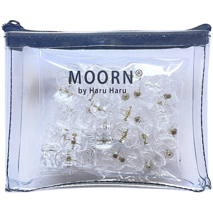 MOORN（モーン） ヘアクリップ セット 15mm 30個セット バンスクリップ