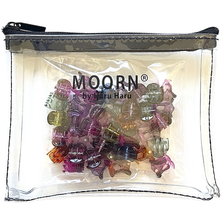 MOORN（モーン） ヘアクリップ セット 10mm 40個セット バンスクリップ