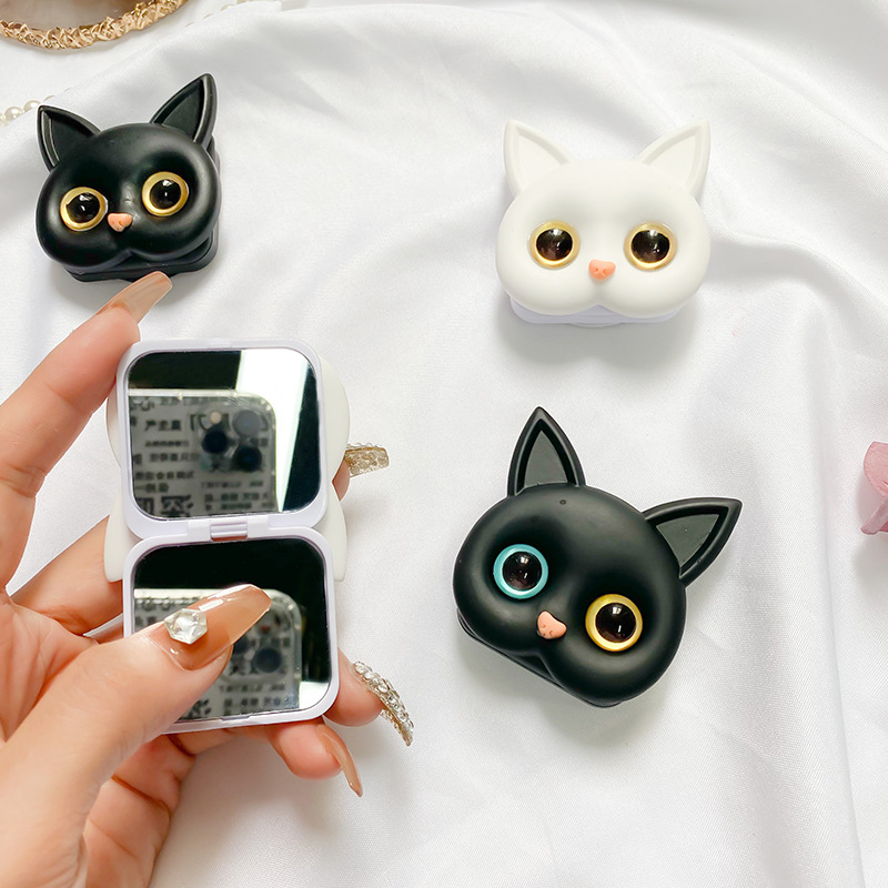  iPhone スマホリング　 猫　ネコ　鏡付き 韓国