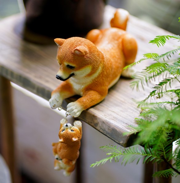ガーデン置物　犬　猫　リス　インテリア　置物　オブジェ　オーナメント　ガーデニング　柴犬　庭　小物｜harukazu｜09