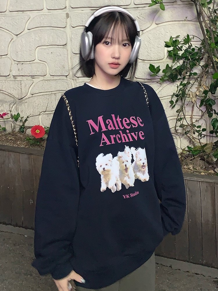 WaiKei マルチーズ スウェット トレーナー シャツ ワイケイ 男女