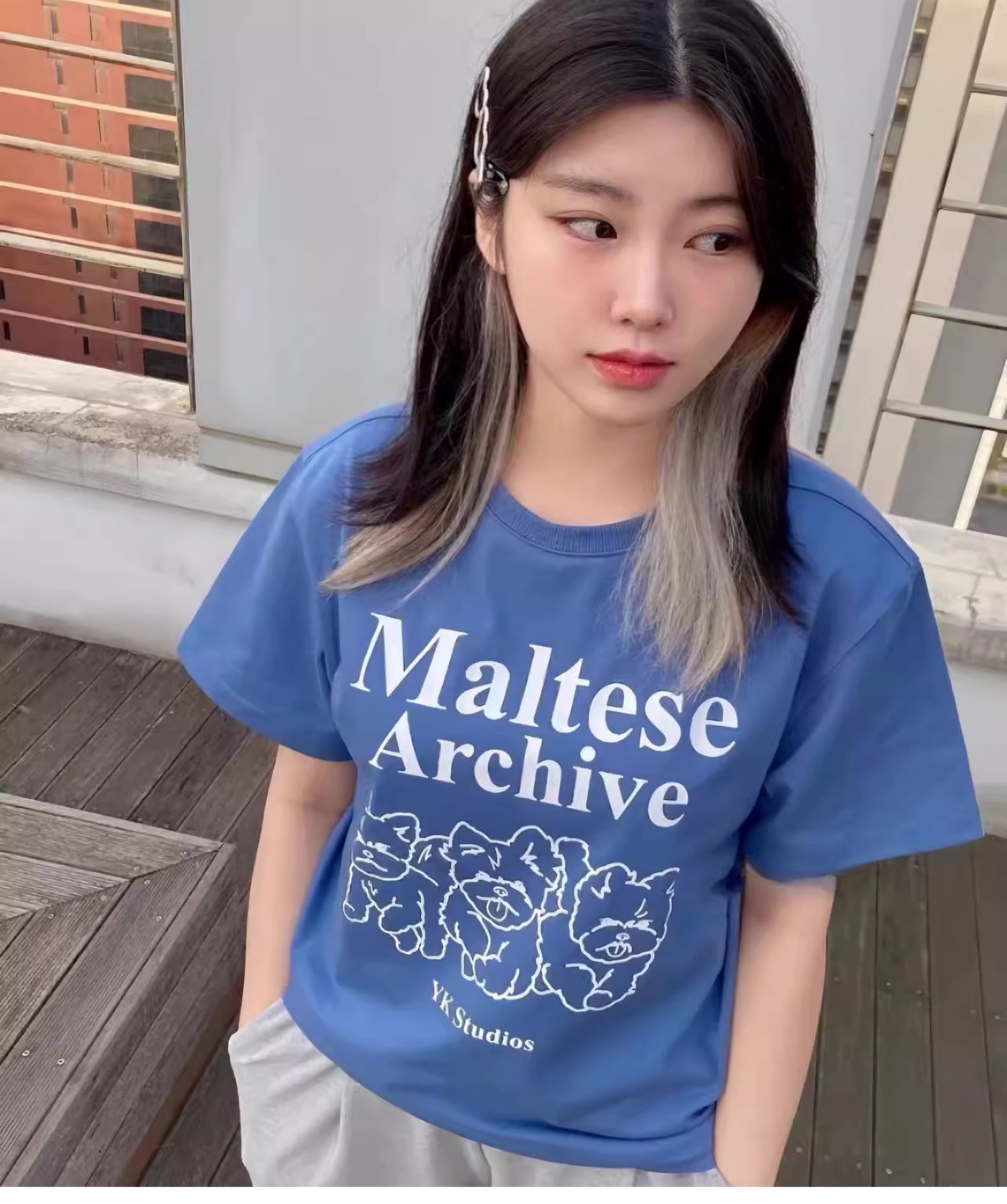 AEAE★韓国★人気★男女兼用★REUNION T-SHIRTS 2色 ユニセックス 男女兼用ゆったり ネクタイ付き ゼブラ柄 切り替え