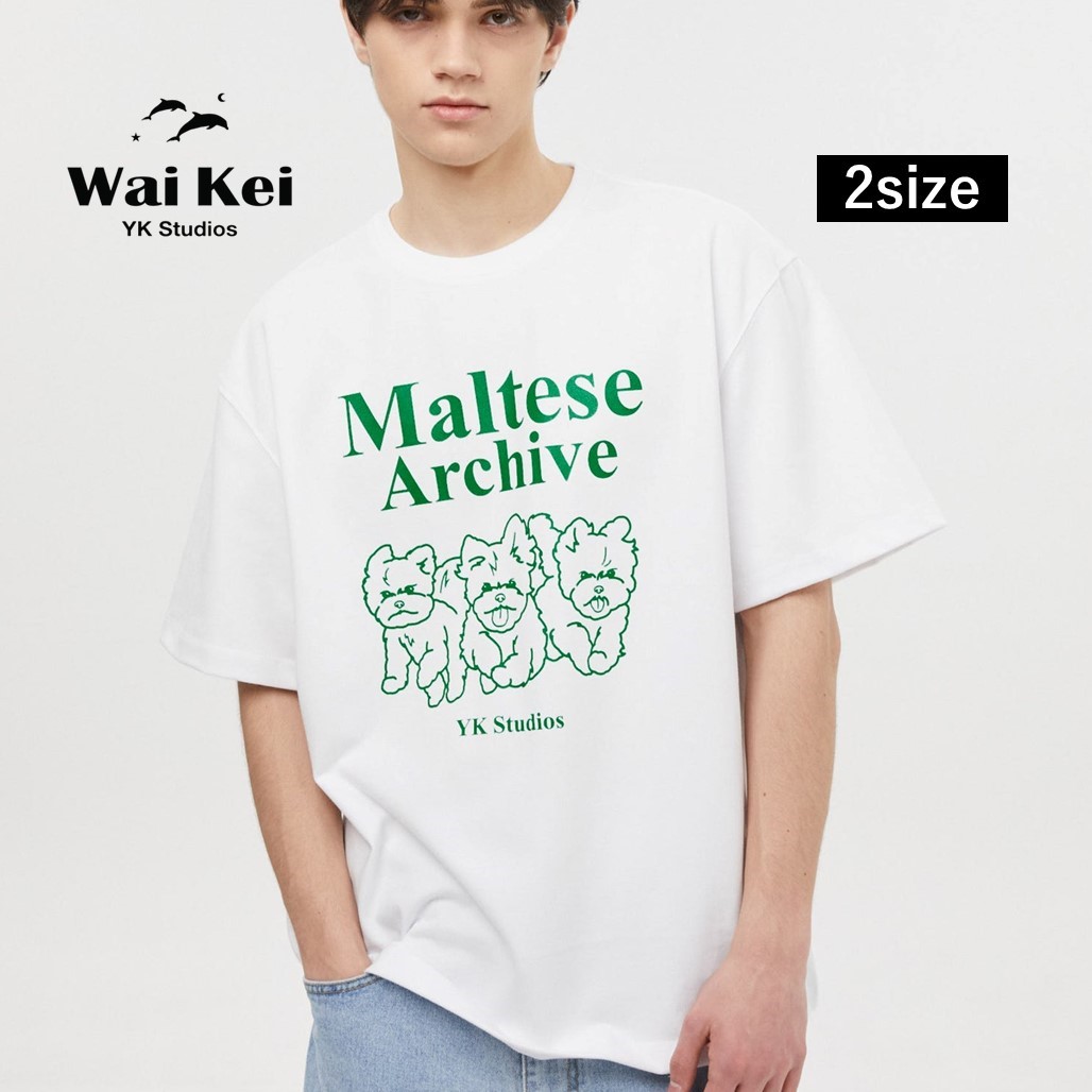 ★Wai Kei★送料込★韓国★大人気★正規品★シャツ★Tie shirts ☆K-POPアイドル着用【UNISEX】Wai Kei／ワイケイ Maltese