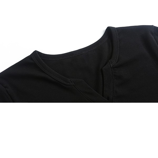 新品 タグ付き ホワイト長袖シャツ Vネック M - メルカリ