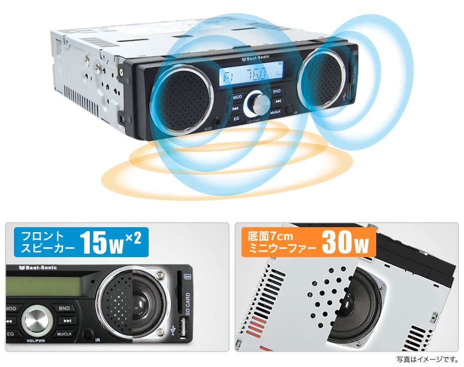 ビートソニック デッキスピーカー HDS2 クラシックミニ/BMCミニ