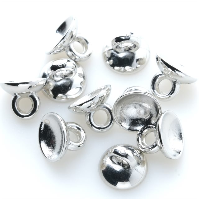 ガラスドーム カン付き キャップ 10個セット 6mm 8mm 10mm 樹脂 蓋