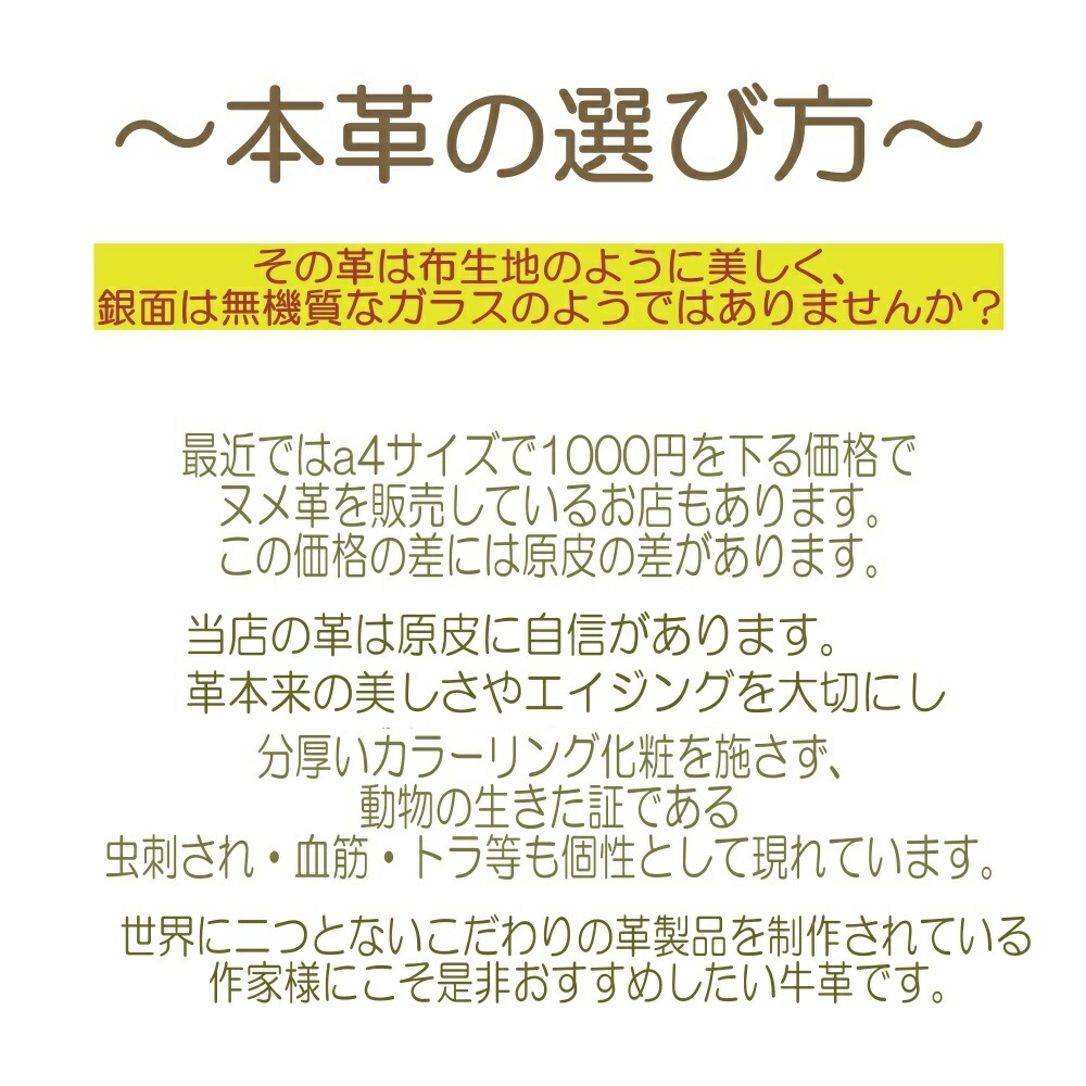 レザークラフト 革はぎれ ヌメ 牛革 端革 端切れ 大判 ハギレ バングラ産 キップ アニリン 1.3mm厚 カラーリング革 : banhag :  Harvestmart 革細工とアウトドア - 通販 - Yahoo!ショッピング