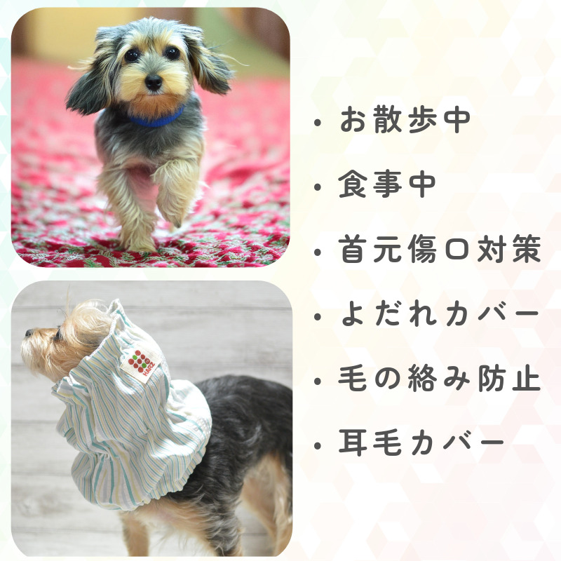 犬 クールスヌード S 2WAY 濡らしてひんやり 接触冷感 耳カバー よだれ