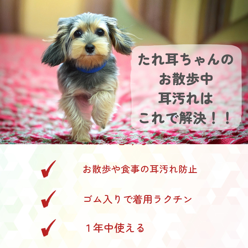 犬 クールスヌード M 2WAY 濡らしてひんやり 接触冷感 耳カバー よだれ