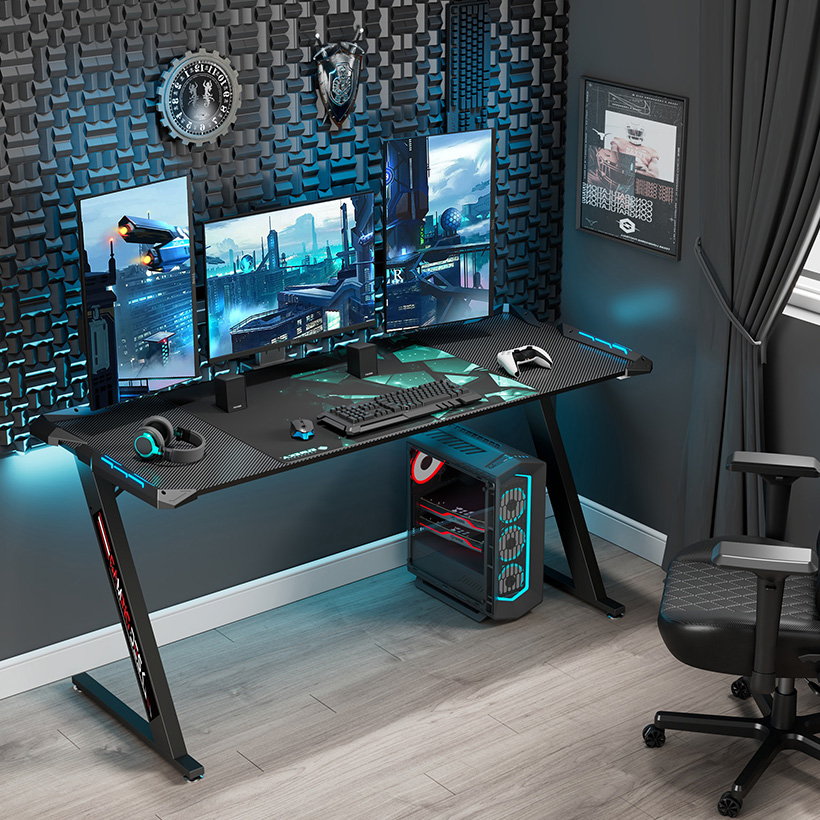 【 Z60 】ゲーミングデスク 上級者向け EUREKA ERGONOMIC エウレカ 150cm パソコンデスク PCデスク ゲーム用 ゲーミング ゲーム 平机 作業 仕事 オフィスデスク
