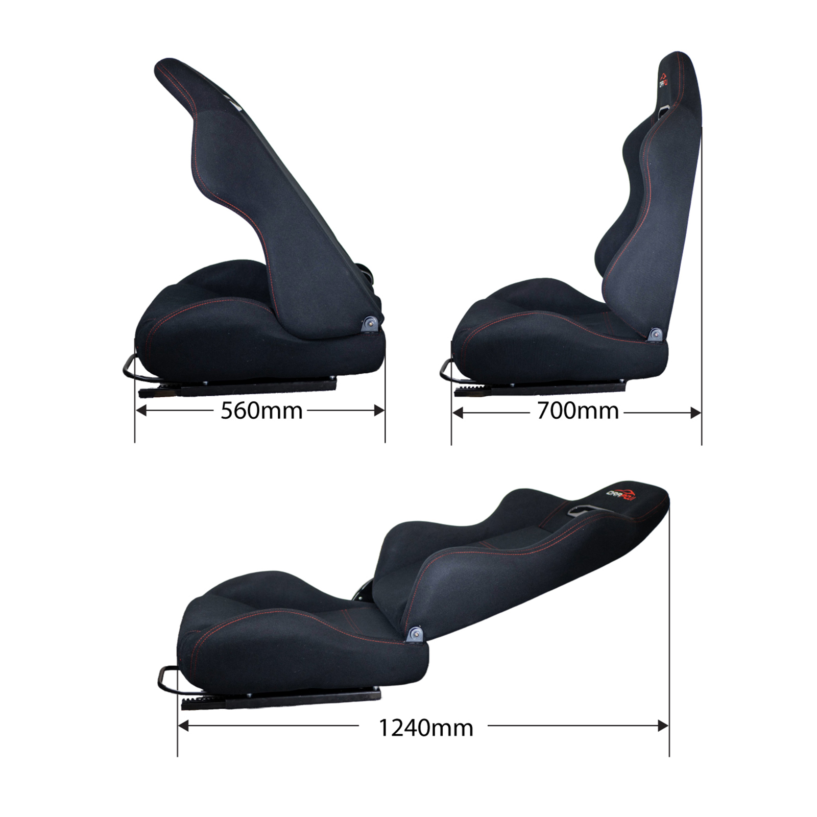 【送料込】 Dardoo バケットシート シートスライダー付 Amazon.co.jp: Dardooレーシングカーゲームバケットシート、調節可能な