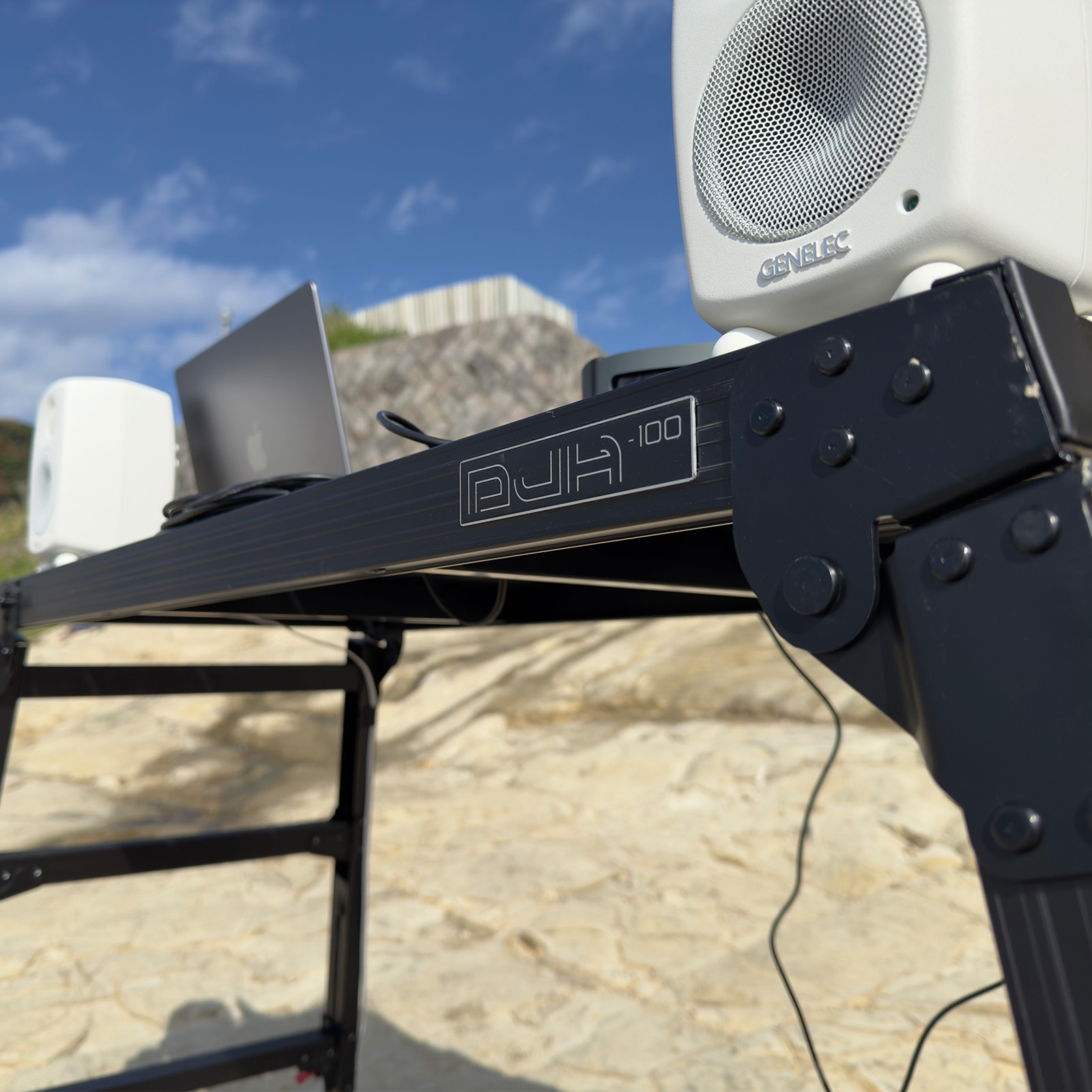 長谷川工業 DJH-100 脚部伸縮ポータブルDJテーブル ハセガワ