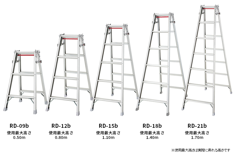 RD-09b 長谷川工業 ハセガワ hasegawa はしご兼用脚立 脚立 幅広
