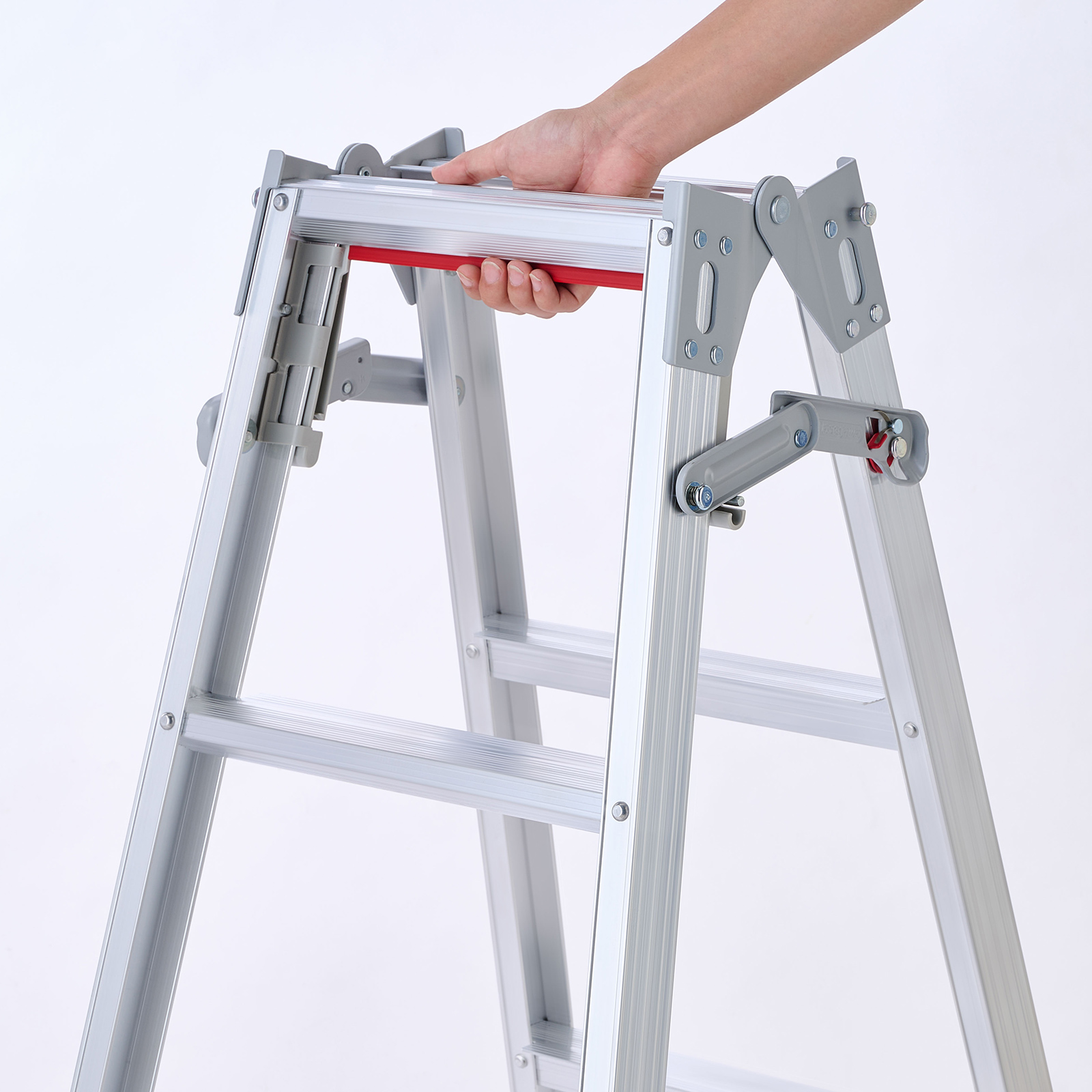 長谷川工業 【 RD-12c 】はしご兼用脚立 脚立 ワンタッチバー 4段 4尺