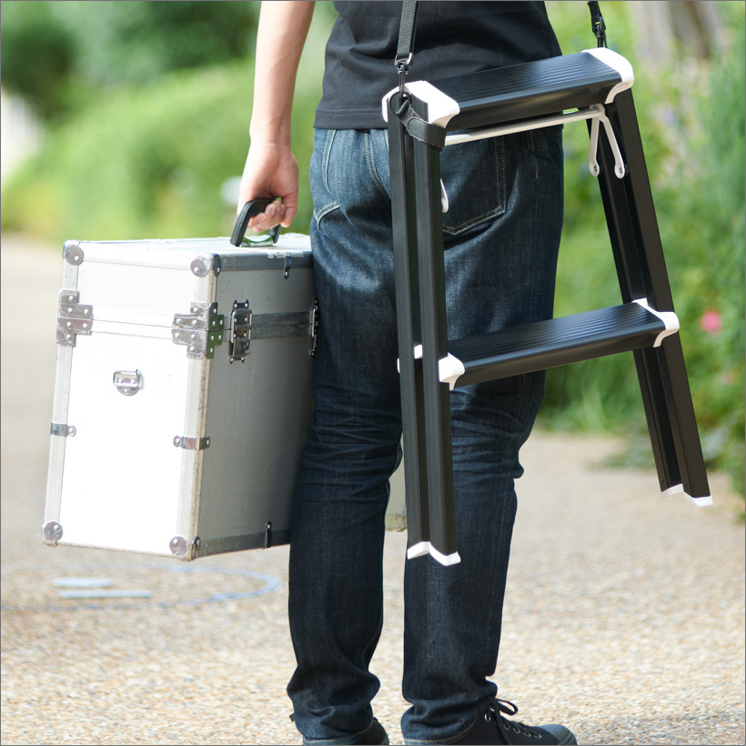 長谷川工業 踏み台 SK2.0-08S ブラック 踏み台 3段 hasegawa 3年補償